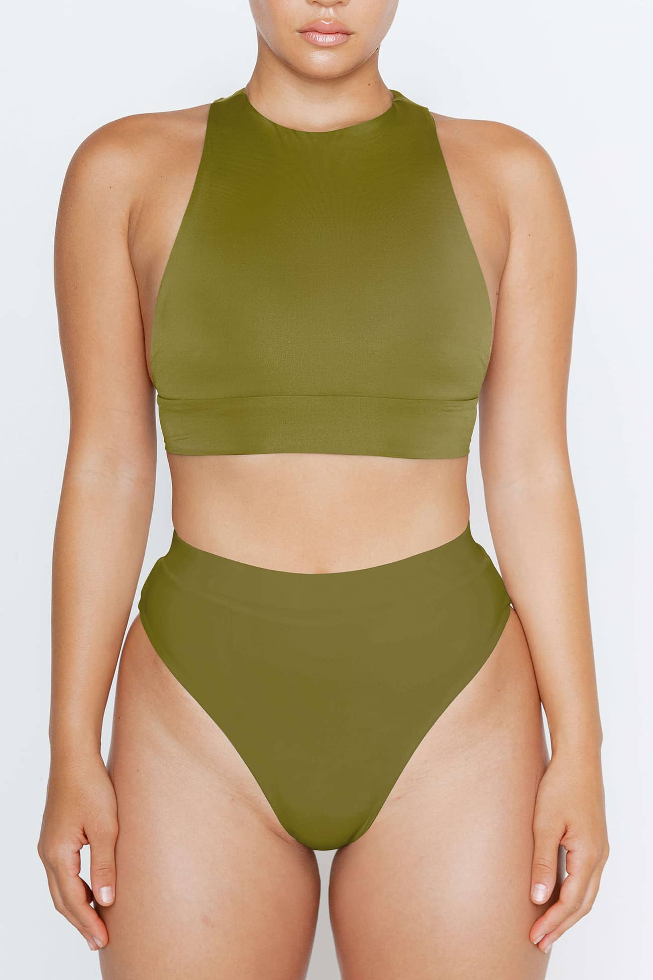 Maya Racer Moss Swimsuit Look Your Best at the Beach MOMMA